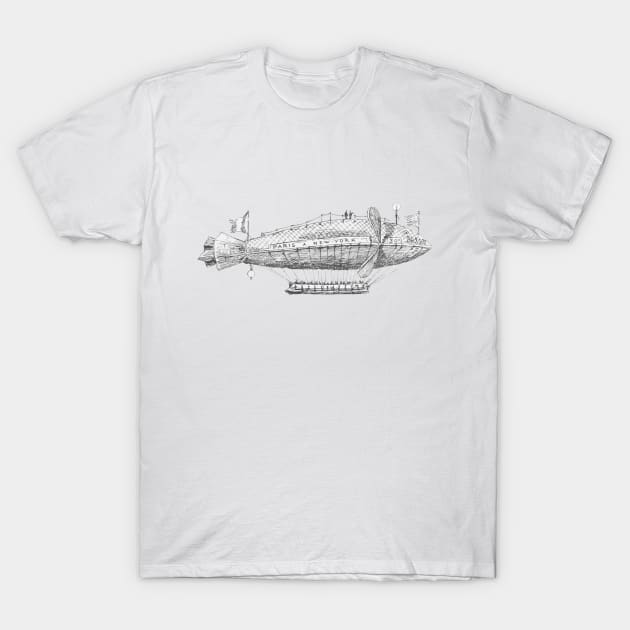 Paris to New York T-Shirt by Seventy Seven